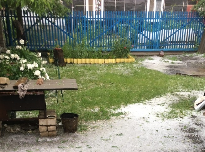 Прошедший в Саратовской области град побил будущий урожай