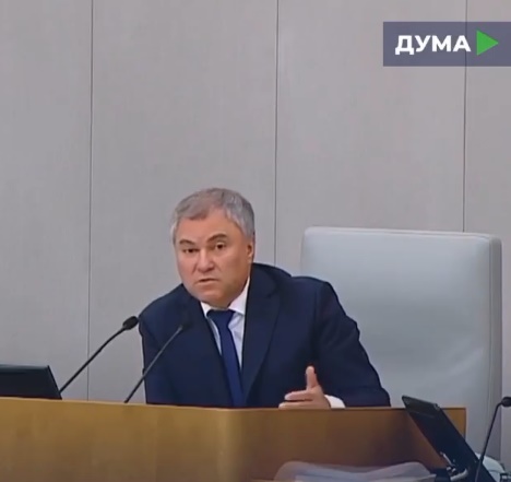Перед общероссийским голосованием Володин призвал депутатов к ответственности