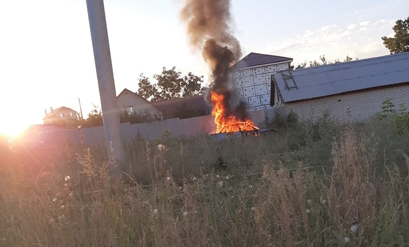 В Заводском районе сгорела «Лада» 