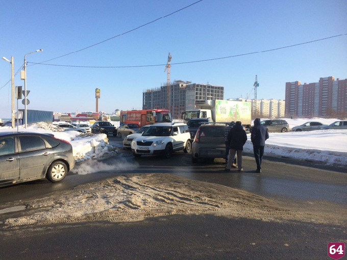 В Солнечном остановились автобусы из-за ДТП на кольце