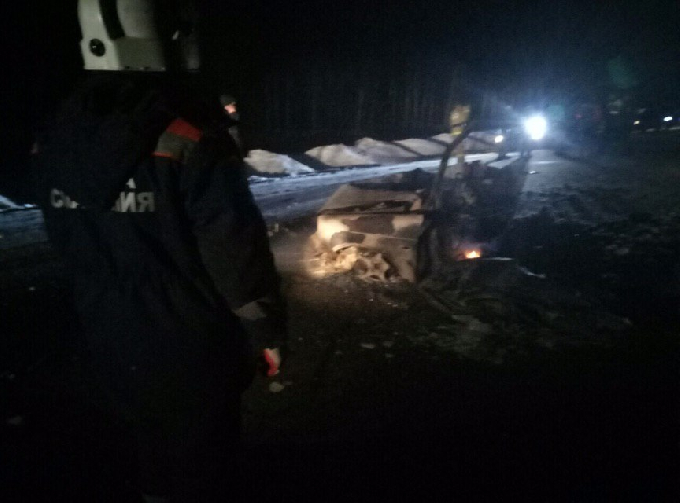 Двое погибли в массовой аварии с возгоранием под Вольском