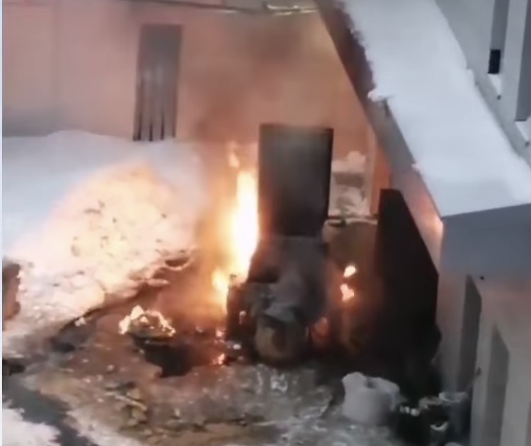 В Затоне сгорело оборудование для стяжки пола