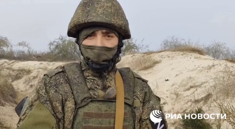 Саратовские мобилизованные передали приветы родным с берега Днепра