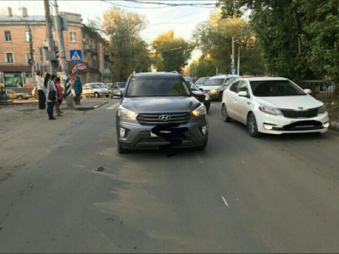В Саратове автоледи на переходе сбила пешехода