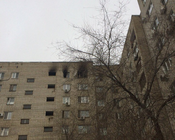 В высотке на Шелковичной горела квартира