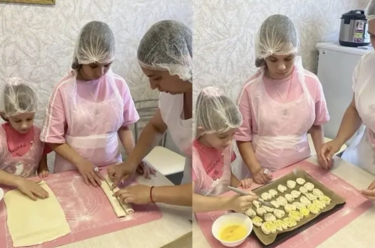 Саратовских детей научили печь «ушки» из слоеного теста