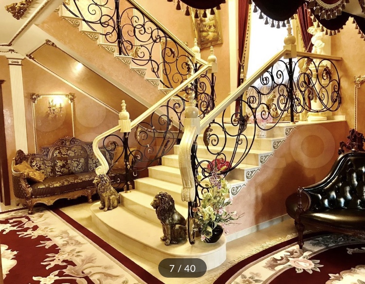 Под Саратовом за 20 миллионов продают дом с золотыми львами
