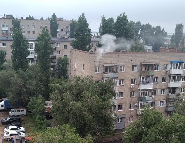 В Саратове горела квартира в пятиэтажке