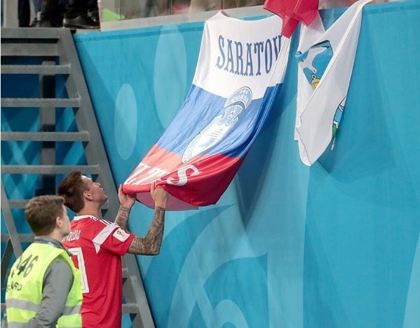 Нападающий сборной России на чемпионате мира вспомнил о Саратове 
