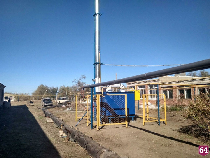 В саратовском селе заменили уничтоженную ураганом котельную