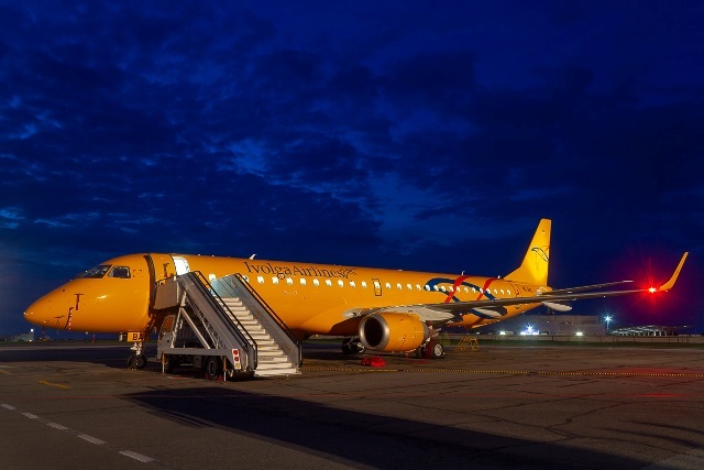 «Саратовские авиалинии» перекрасили самолет в новую ливрею «Ivolga Airlines»