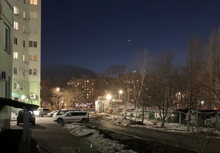 Саратовцы показали максимальное сближение Венеры и Юпитера