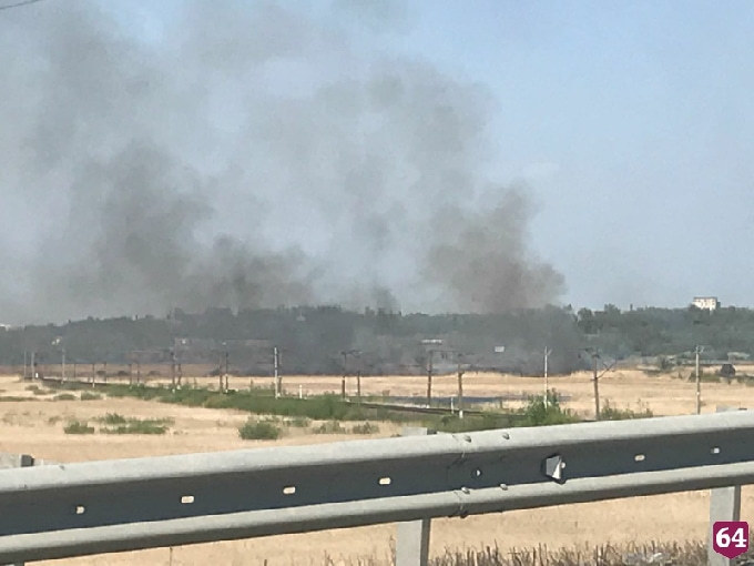 Под Балашовом борются с крупным природным пожаром