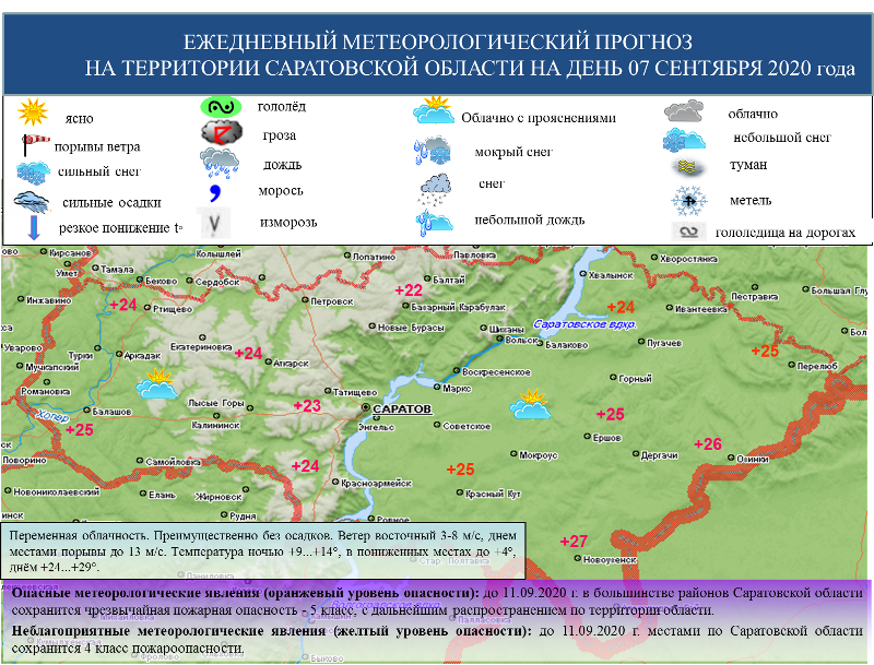 Температура воздуха в Саратовской области повысится