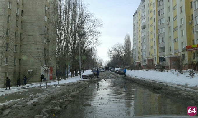 Блинова превращается в каток из-за нескольких порывов трубопровода