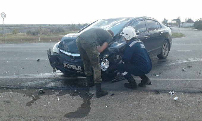 В аварии возле кладбища ранен водитель «Гранты»