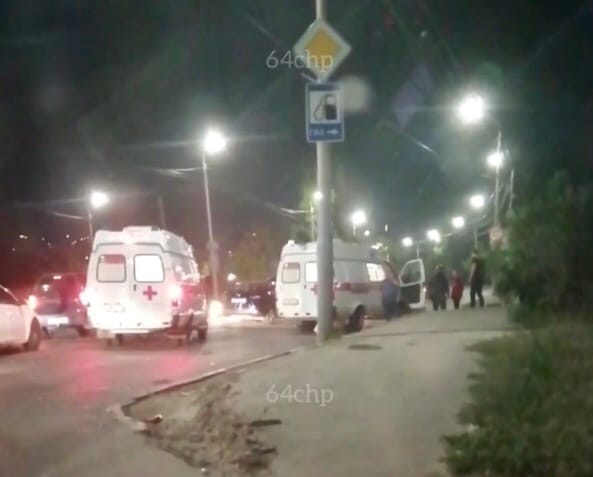 В столкновении иномарок на выезде из Саратова ранена женщина