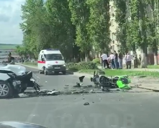 В аварии на Крымской пострадал мотоциклист