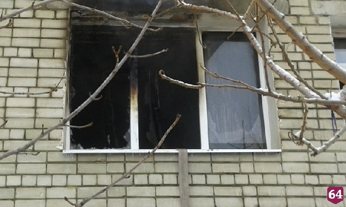 На пожаре в центре Саратова пострадали трое детей 