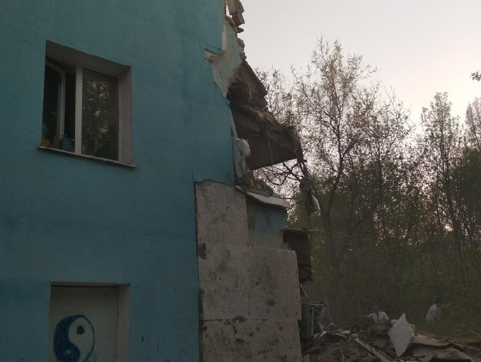 В Саратове обрушилась стена жилого дома