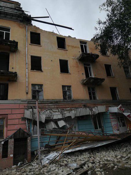 В Заводском районе Саратова обвалилась часть дома