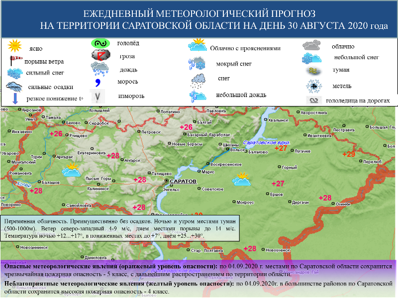 Воздух в Саратовской области прогреется до +30°