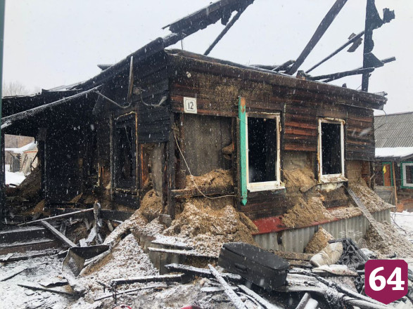 Мужчина сгорел на пожаре под Саратовом