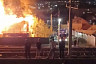 В Саратове крупный пожар уничтожил двухквартирный дом