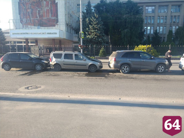 На Московской произошло массовое ДТП