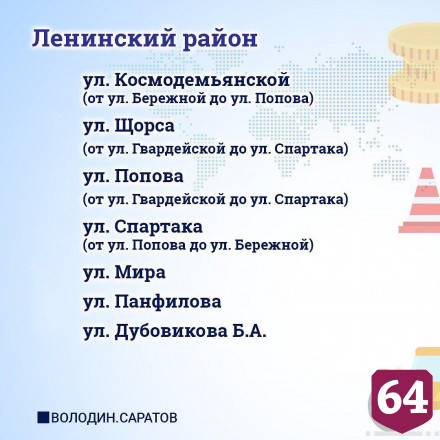 Тротуары в Саратове отремонтируют еще на 50 улицах