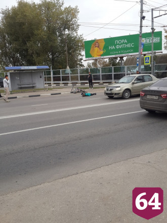 Перед саратовским мостом задавили велосипедистку