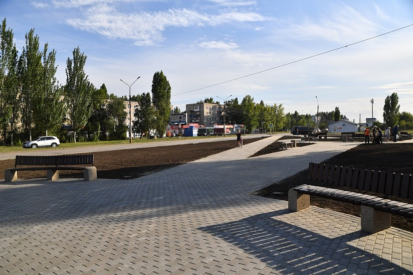 Под Саратовом на месте пустыря разбили сквер 