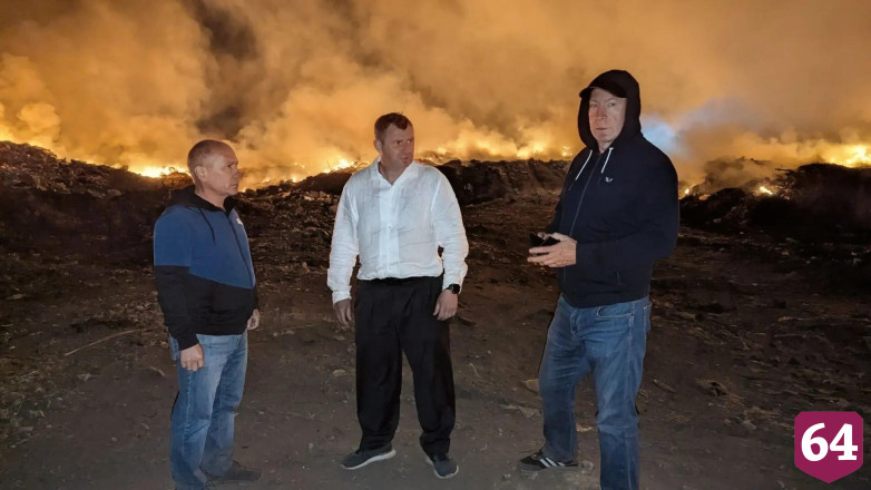 В Саратовской области горит еще один мусорный полигон 