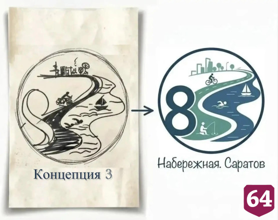 В Саратове разработали концепции логотипа набережной