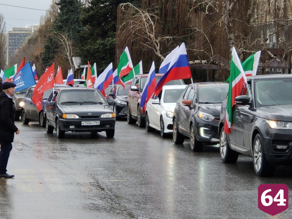 Маршрут автопробега Z в Саратове составил 90 км