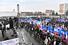 На митинг в поддержку участников спецоперации пришли 10 тысяч саратовцев