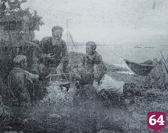 Ветеран флота нарисовал военное детство в Саратове