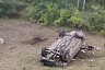 Под Саратовом иномарка опрокинулась на крышу