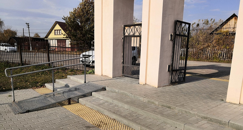 В городском парке убрали установленную вместо пандуса пушку