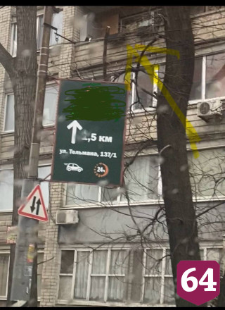 В Энгельсе заметили опасную ветку над тротуаром 