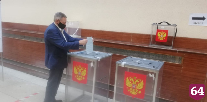 Голосование в Саратове проходит с соблюдением санитарных норм