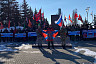 В Саратове развернули 200-метровую копию Знамени Победы