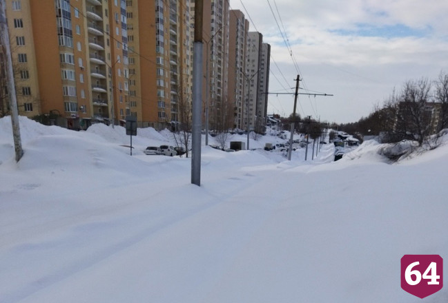 В Саратове из-за снега на путях не ходят трамваи 