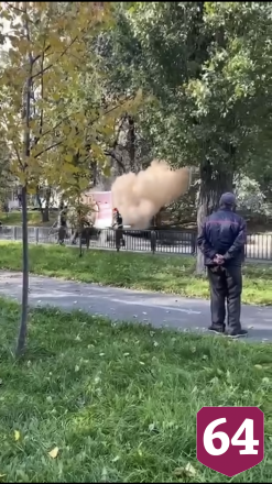 В центре Саратова полыхал грузовик