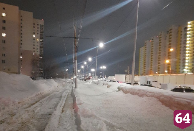 В Саратове из-за снега на путях не ходят трамваи 