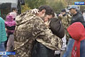 В Саратове мобилизованных пришли провожать жены и дети