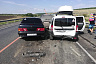 В массовой аварии на трассе под Саратовом разбились 2 человека