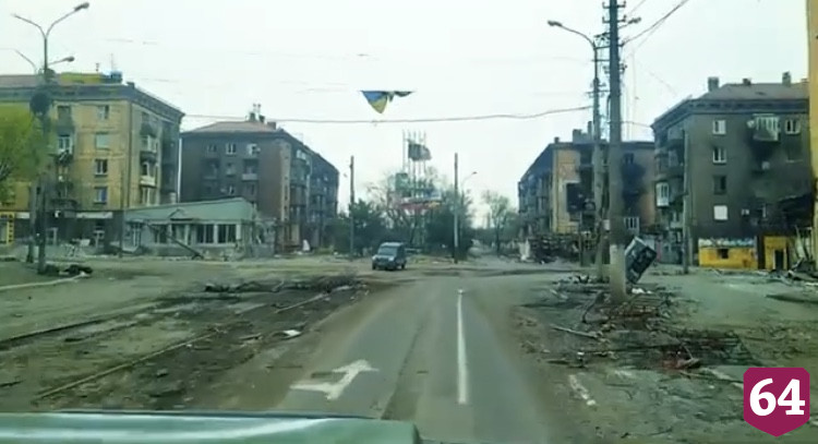Саратовцы показали разрушенный нацистами Мариуполь