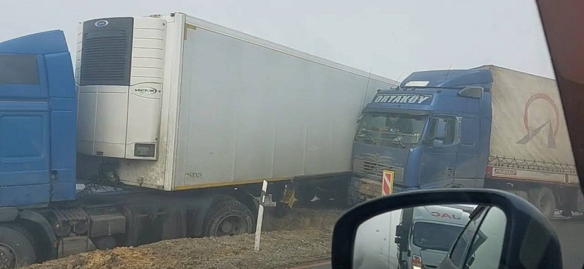 На трассе под Саратовом в туман столкнулись пять автомобилей