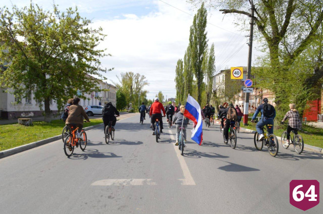 В Саратовской области победный велопробег поддержали 250 жителей